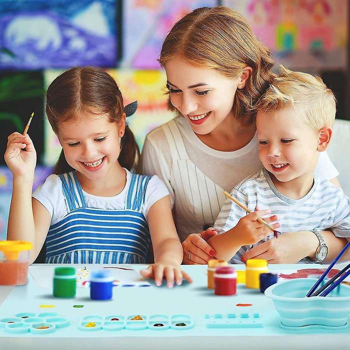Silicone Craft Mat, 20 Inch X 16 Inch Silicone Painting Mat for Resin Casting, Silicone Artist Mat