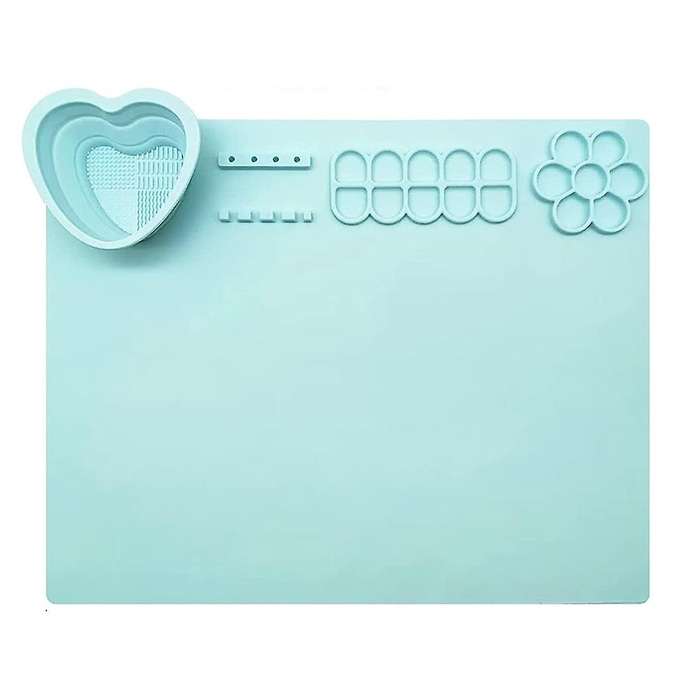 Silicone Craft Mat, 20 Inch X 16 Inch Silicone Painting Mat for Resin Casting, Silicone Artist Mat