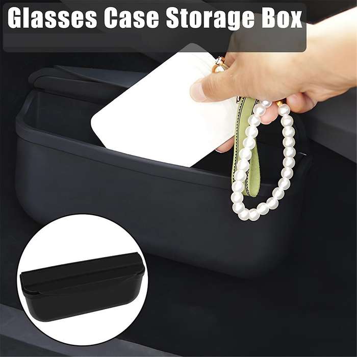 Silicone Eyeglasses Case with Car Sticker Organizer Sticky Box Car for /y 2017-2022