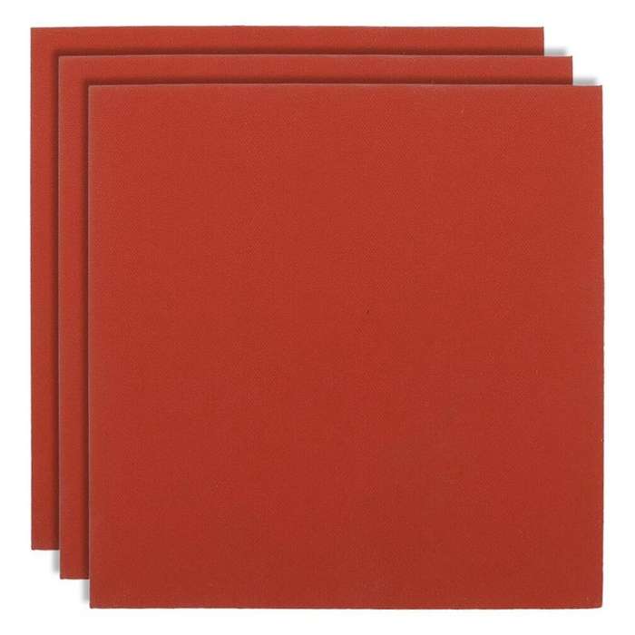 Silicone Heat Press Mat Pad, 3pcs 15x15cm Silicone Pad for Heat Press Machine Flat Heat Transfers Pr