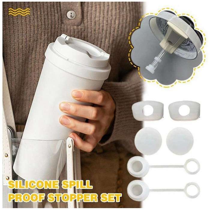 Silicone Spill Proof Stopper Set Of 3, for 1.0 40oz/ 30oz Tumbler with Handle