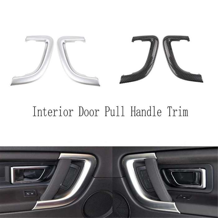 Silver Car Left Interior Door Pull Handle Cover Trim Replacement for Sport 2015-2019 Lr076101