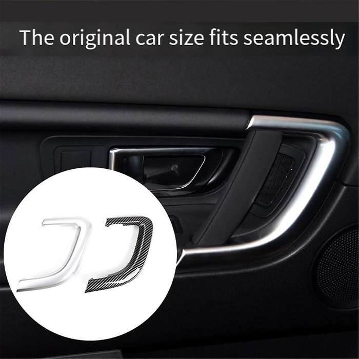 Silver Car Left Interior Door Pull Handle Cover Trim Replacement for Sport 2015-2019 Lr076101