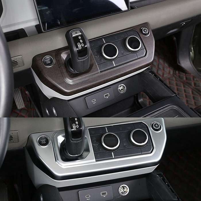 Silver Center Control Air Conditioning Button Cover Trim Gear Shift Panel Frame for 2020 2021