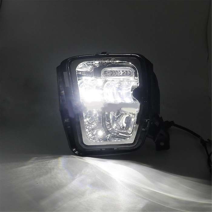 Silver for Ram 1500 2013-2018 Led Fog Lights White Drl Bumper Driving Lamps Waterproof Car Accessori