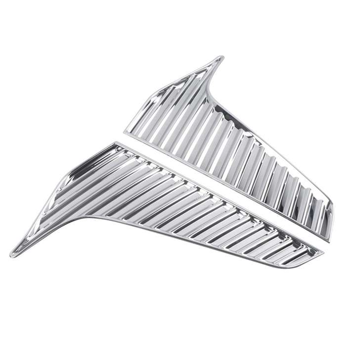 Silver Front Bumper Fog Light Lamp Frame Decoration Cover Trim for XT6 2020 2021