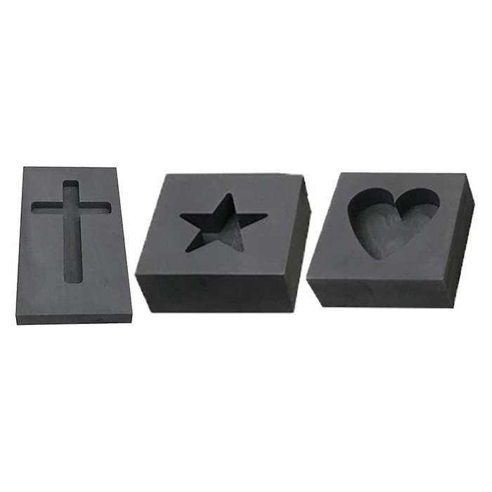 Silver Ingot Mold Graphite Crucible Mold Melting Gold Silver Nonferrous Metal Casting Refining Scrap