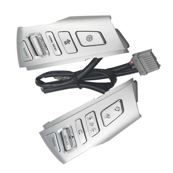 Silver Multifunction Steering Wheel Switch Telephone Volume Bluetooth Cruise Control Button for Patr