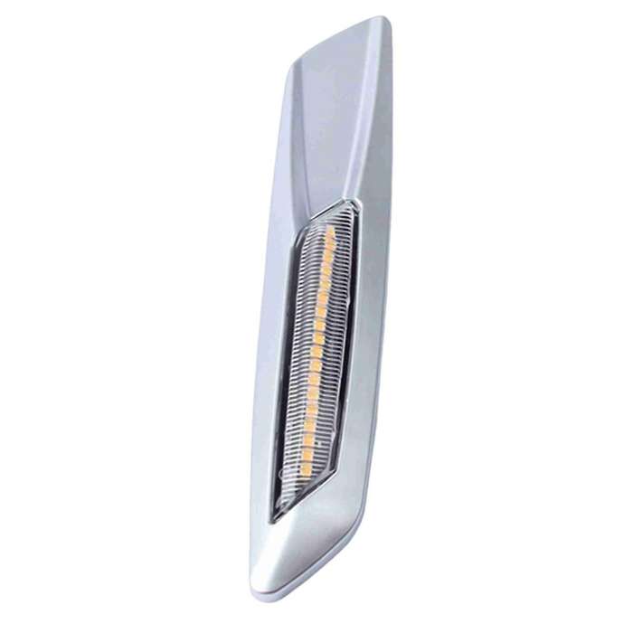 Silver Plating Car Dynamic LED Side Marker Light Turn Signal Light for 5 Series F10 Sedan Pre- 2011-