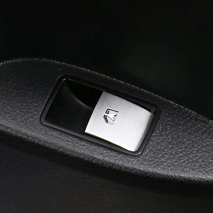 Silver Sequin Stickers Modified Special Interior Lifting Panel Frame Window Button Sticker for Alpha