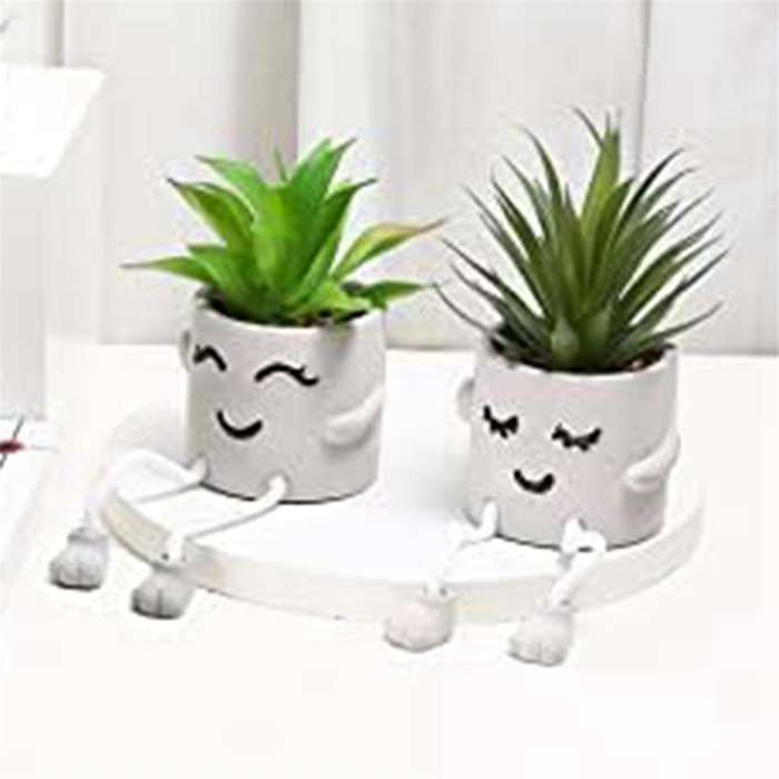 Simulation Succulent Plants - Artificial Potted -succulent Plants (2piece) - Interesting Plant Bonsa
