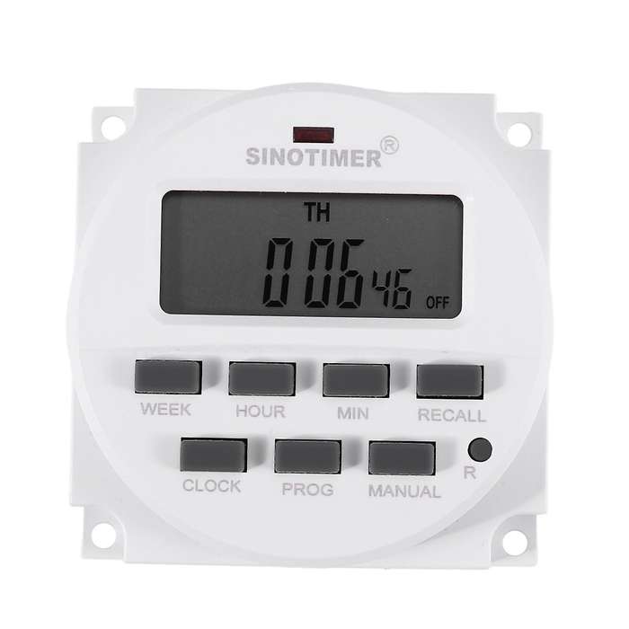Sinotimer 220v Ac Digital 7 Day Weekly Programmable Timer Switch