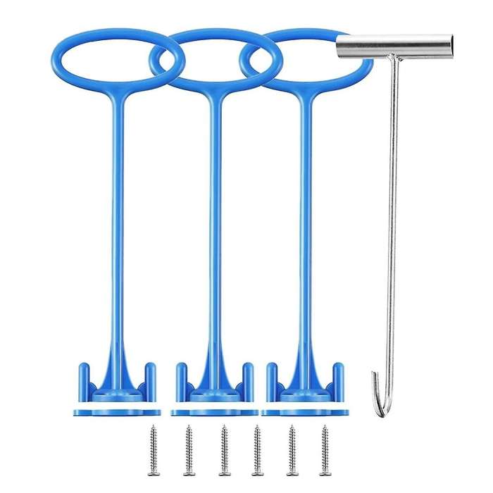 Skimmer Basket Handle,Skimmer Basket Handle Hook Universal Pool Skimmer Basket Handle Fit Inground P