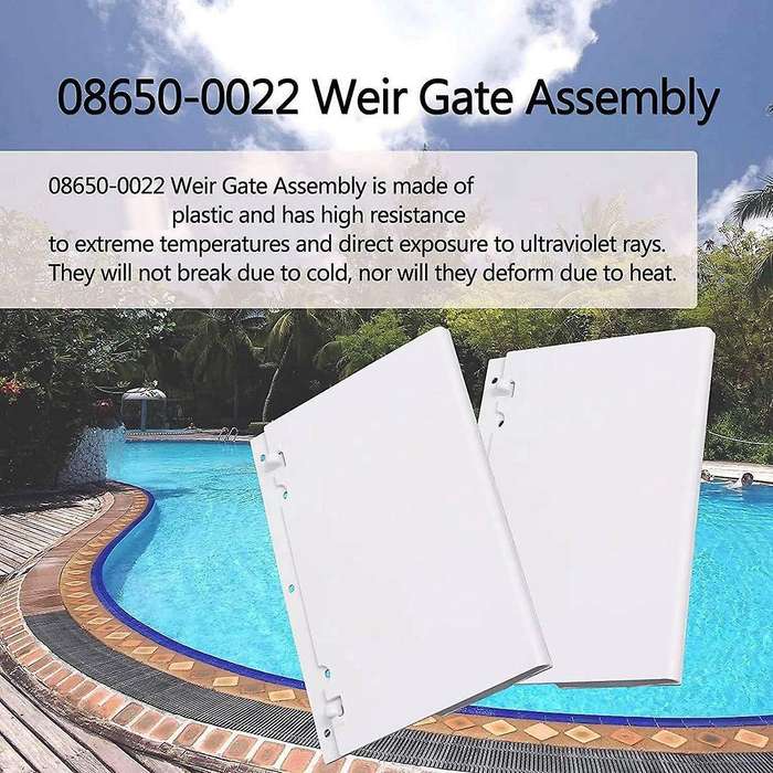 Skimmer Door Weir Baffle Baffle Parts 08650-0022 for Sta- U-3 Replacement Pool Skimmer Accessories