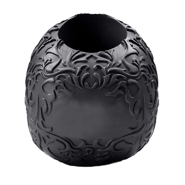 Skull Makeup Brush Holder Gothic Spooky Decor Organizer Plant Flower Pot for Halloween Table Vanity