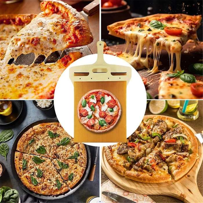 Sliding Pizza Peel - Pala Pizza Scorrevole,the Pizza Peel That Transfers Pizza Perfectly Non-stick
