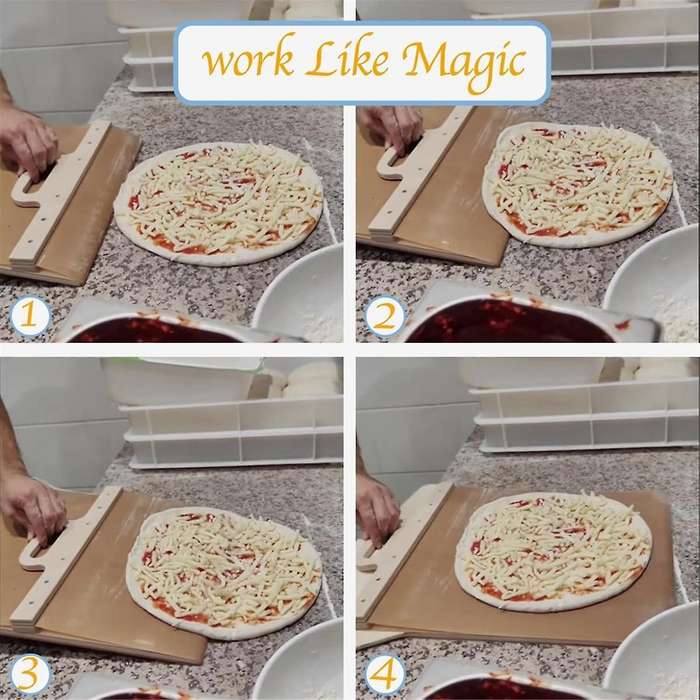 Sliding Pizza Peel - Pala Pizza Scorrevole,the Pizza Peel That Transfers Pizza Perfectly Non-stick
