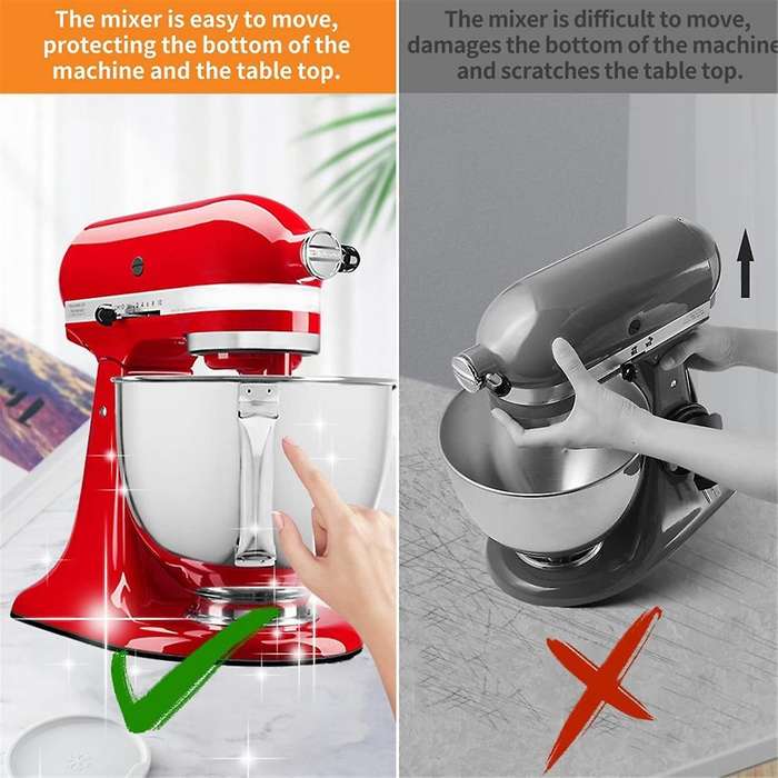 Sliding Mat for Mixer , Mixer Mover Slider Mat Pad for 4.5-5 Qt Tilt-head Stand Mixer