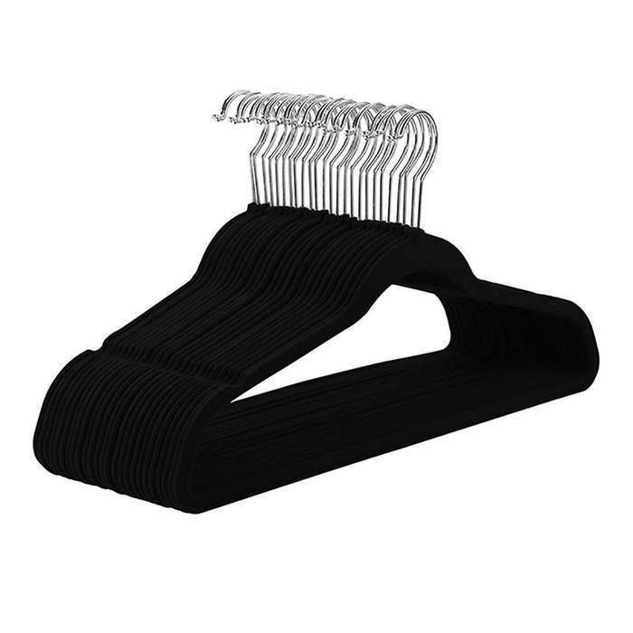 Slim Velvet, Non- Suit Clothes Hangers Coat Hanger, Black Rose