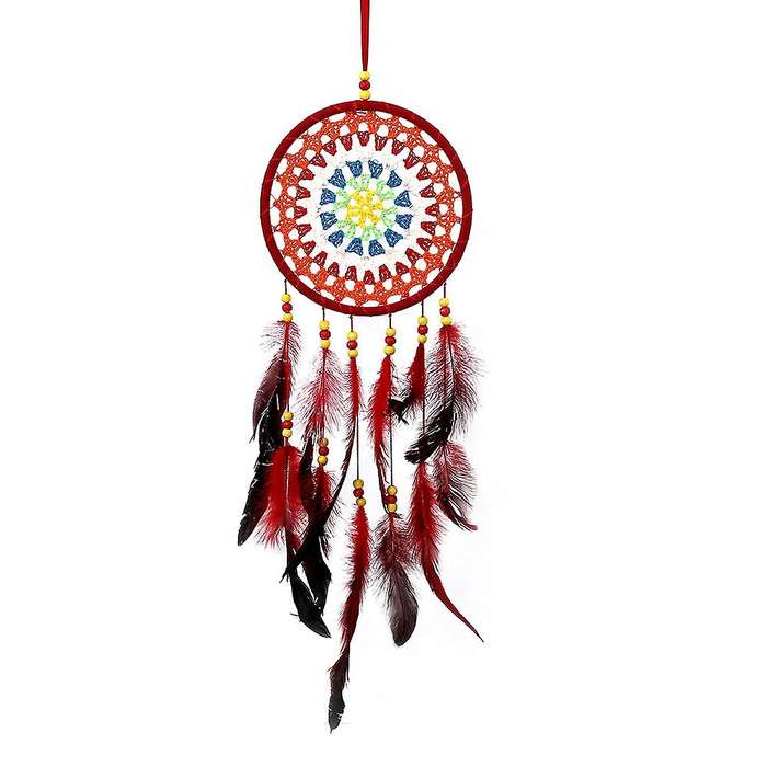 Small Catcher with Circular Net, Car Accessories Bedroom Decoration Wall Art Ornament Craft Gift
