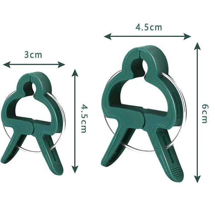 Small Botanical Garden Clip Set Plastic Clips for and Other Plants