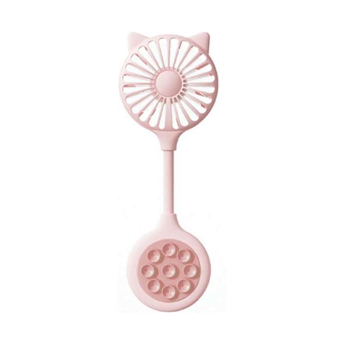 Small Desk Fans Portable Mini Fan USB Desktop Small Fan with Suction Cup Home Outdoor Mini Fan Gift
