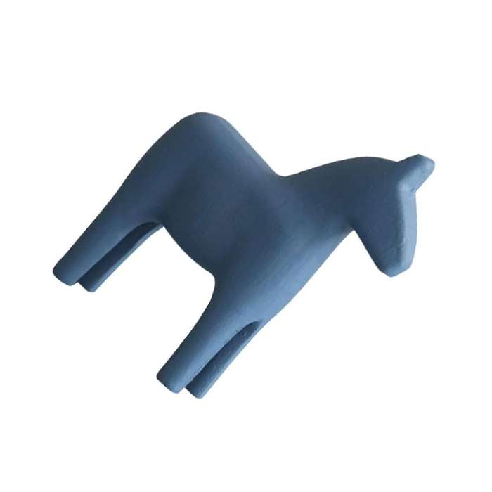 Small Wooden Horse Ornament Retro Home Decor Animals for Desktop Horse Figure Mini Rocking Horse Abs