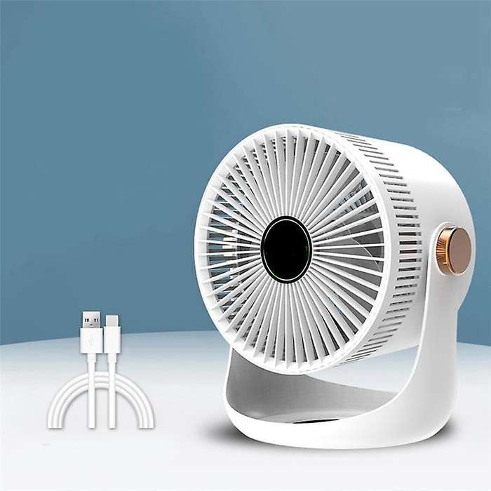 Smart Home Charging Mute Electric Fan Home Remote Control Desktop Timing Desktop Air Circulation Fan