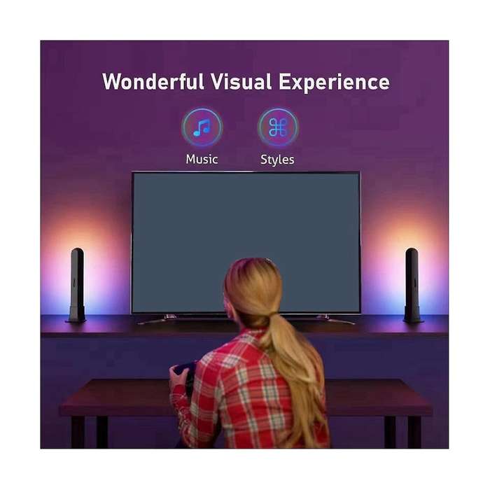 Smart Led Light with Eu Plug Bar Rgb Atmosphere Light Music Synchronization Multiple Modes Tv Wall