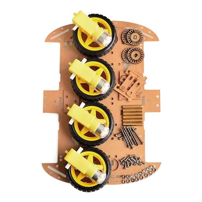 Smart Robot Car Chassis Kit Speed Encoder Battery Box 4WD Ultrasonic Module