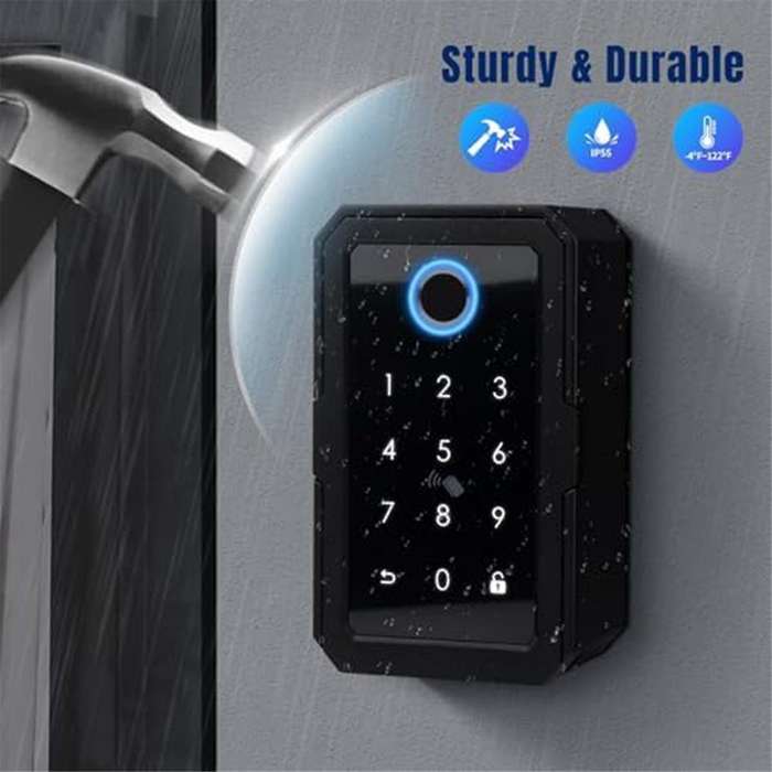 Smartkey Lock Box, Home Key Wireless Smartlock Box, Electronic Key Box App Digital Code Bluetooth Ke