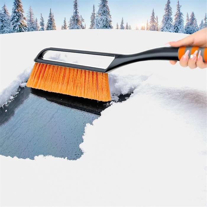 Snow Removal Brush Detachable De-icer for Car Windshield, Car Snow Plow and Brush for Car Truck Suv