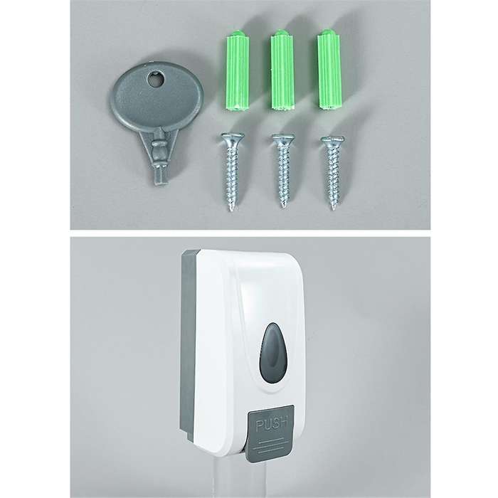 Soap Dispenser, Manual Press Soap Dispenser, Wall Mounted Soap Dispenser for Bathroom Kitchen