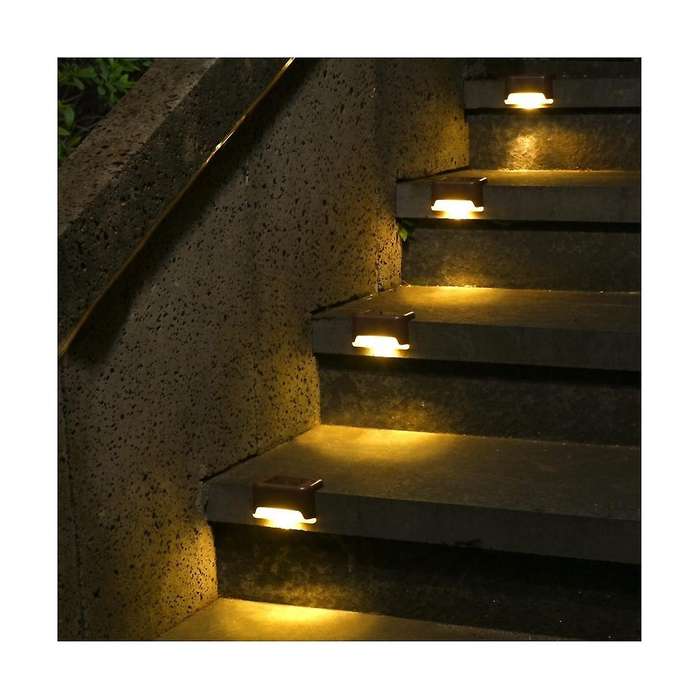 Solar Deck Lights Outdoor 16 Pack, Solar Step Lights Waterproof Led Solar Lights for Outdoor Stairs,