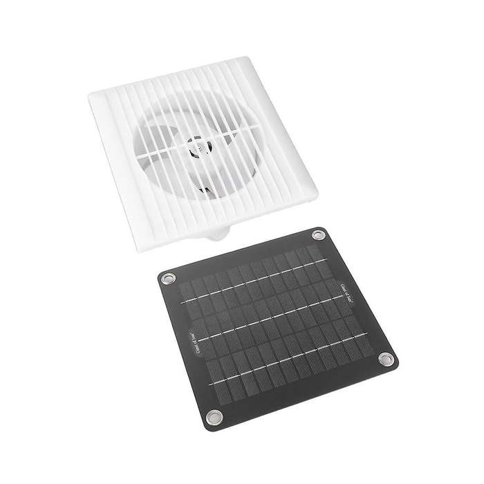 Solar Fan for Greenhouse - 50w Solar Panel + 10 Inch Solar Exhaust Fan for Shed, Chicken Coop, Gree