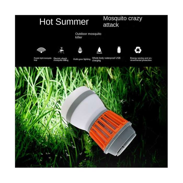 Solar Electric Mosquito Lamp Outdoor Adjustable Waterproof Garden Mosquito Lamp