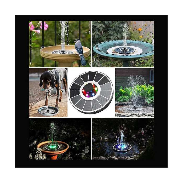 Solar Fountain , 3.5w Floating Solar Bird Bath Fountains Solar Fountain Pump for Bird Bath, Garden,