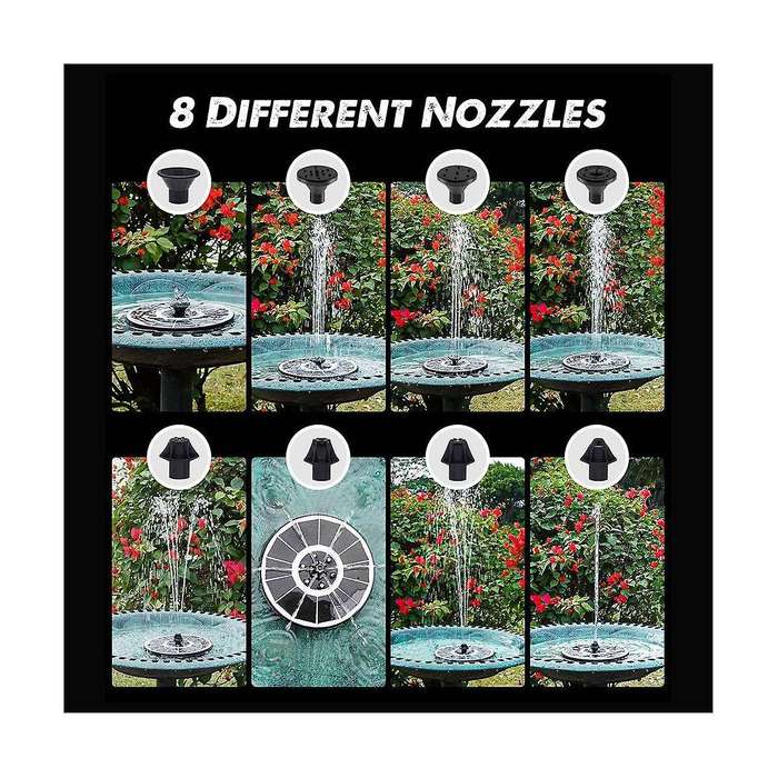 Solar Fountain , 3.5w Floating Solar Bird Bath Fountains Solar Fountain Pump for Bird Bath, Garden,