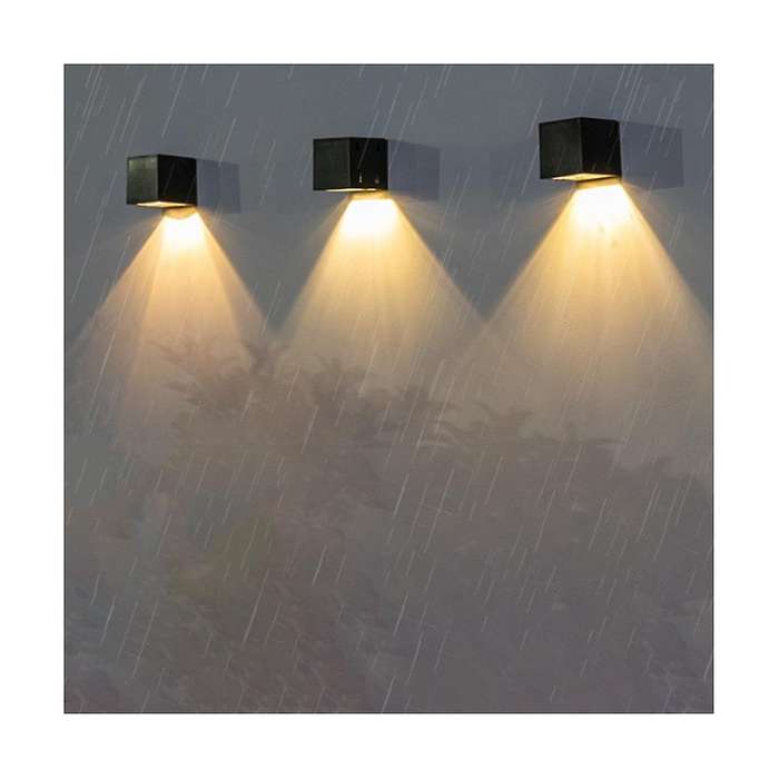 Solar Light -outdoor Garden Square Wall Lamp Sunlight Sensor Waterproof Courtyard Yard Balcony Fenc