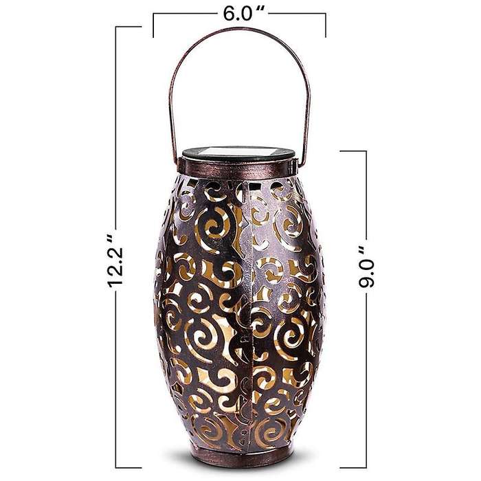 Solar Lights Outdoor Hanging Solar Lantern Garden Table Lights for Patio Courtyard Porch Courtyard P