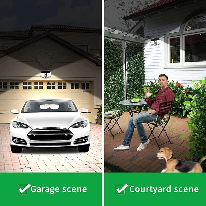 Solar Motion Sensor Light 410 LED Solar Wall Light Used for Garage Front Door Garden Courtyard Court
