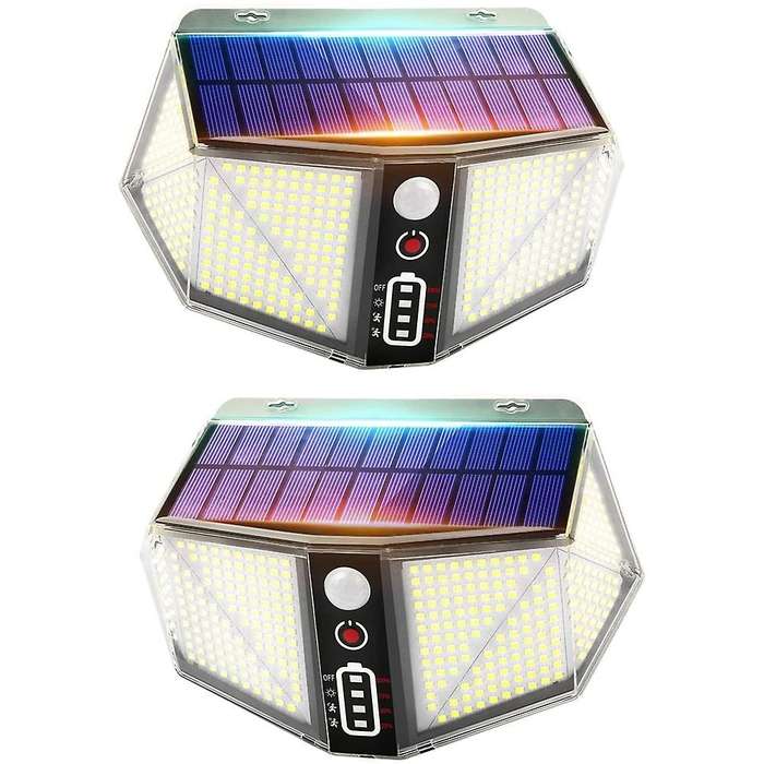 Solar Motion Sensor Light 410 LED Solar Wall Light Used for Garage Front Door Garden Courtyard Court