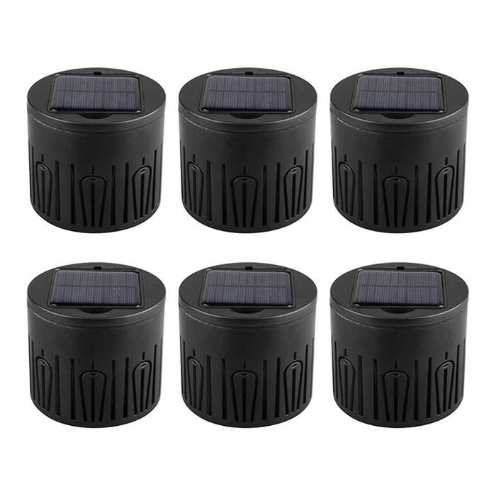Solar Pathway Lights 6 Pack, Solar Deck Lights Solar Lights for Steps Decks Pathway Yard Stairs Fen