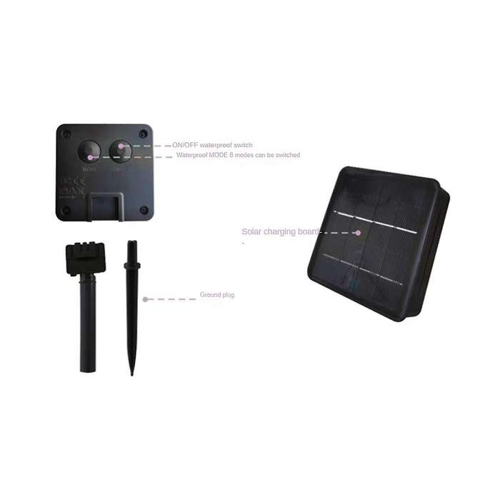 Solar Powered Lights 200 LED String Fairy Lights for Outdoor Christmas Lighting Courtyard Street Gar