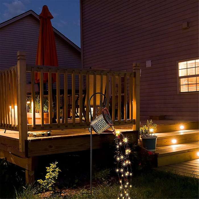 Solar Watering Can, Garden Decorative Landscape Light, Outdoor Garden Multi-Color String Light Outdo