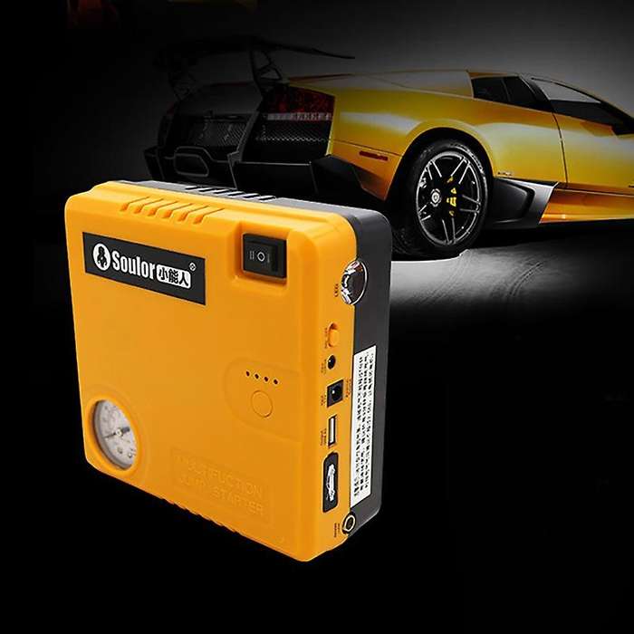 SOULOR 12000MA 12V Portable Car Jump with Air Compressor Battery Jump Pack with Air Pump Emergency P