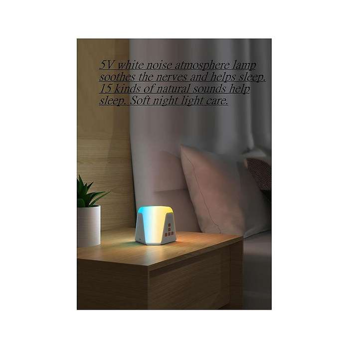 Sound Machine and Alarm Clock White Noise Sound Machine Night Light Sleep Instrument Atmosphere Lam