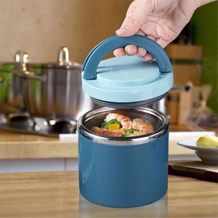 Soup Vacuum for Hot Food, 1000 Ml Food Flask Stainless Steel Vacuum Insulated Food Jars with Handle