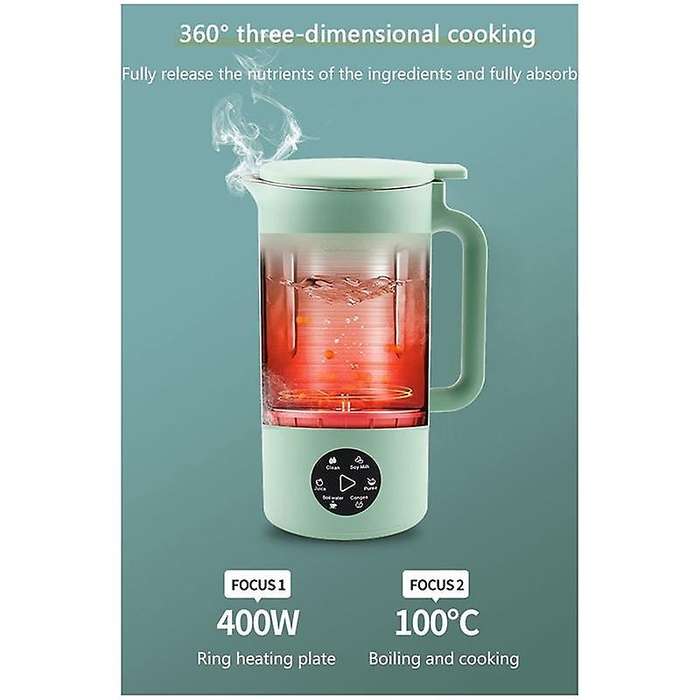 Soymilk Maker Food Blender Electric Juicer Grain Grinder Soya Bean Milk Machine Filter-Free Mixer Gr