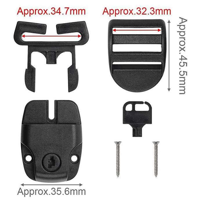 Spa Hot Tub Cover Clips Replacement, Hot Tub Cover Latch Repair Kit, Latch Locking with Key and Scre
